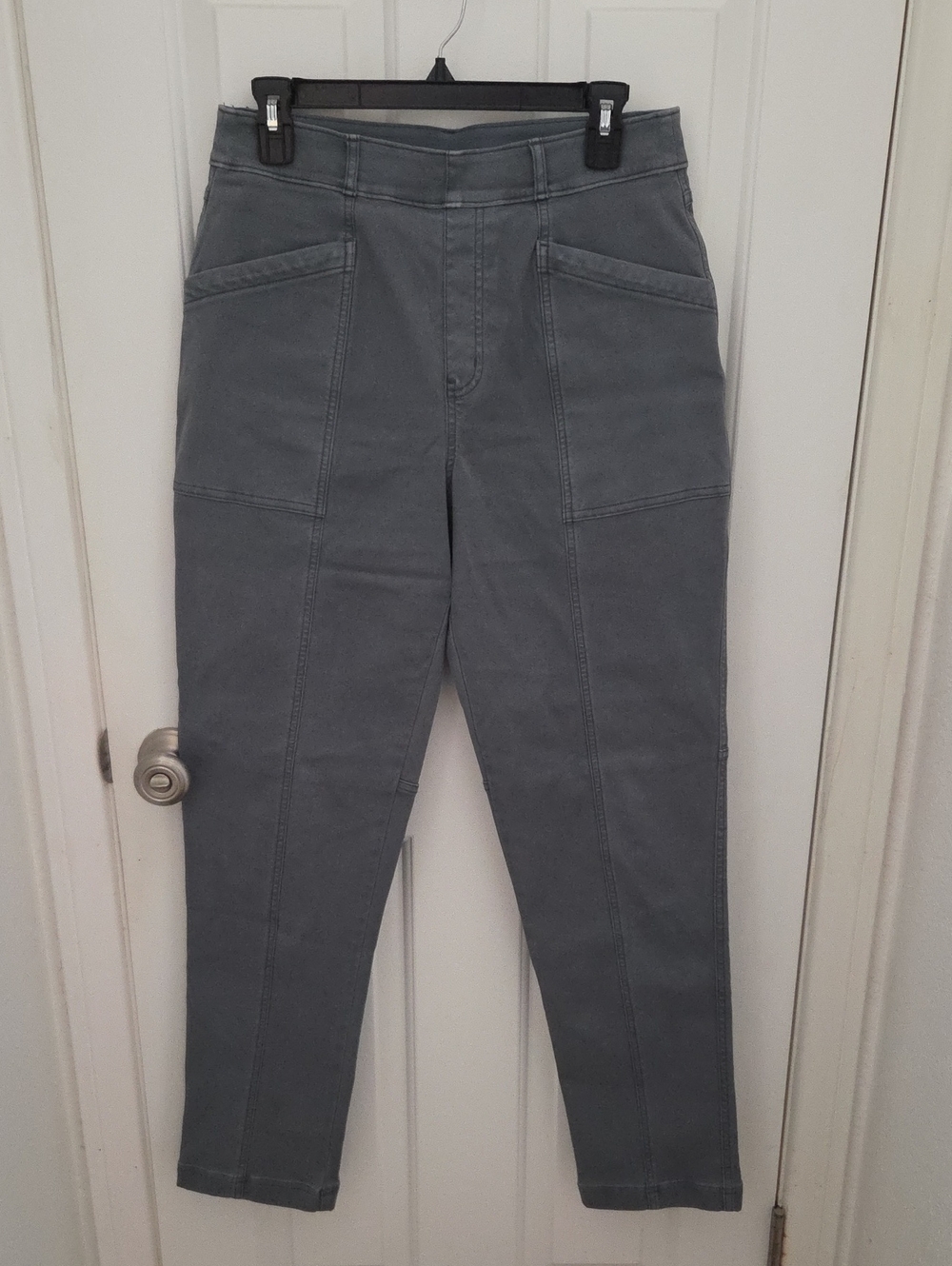 SPANX Straight Leg Utility Pants in Olive